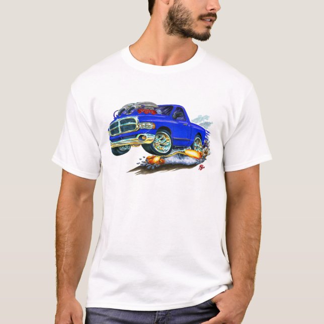Blau-LKW des Dodge-SRT10 T-Shirt (Vorderseite)