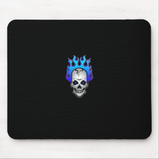 Blau-loderndschädel-mousepad Mousepad