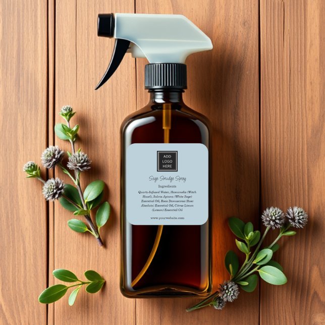 Blau | Logo-Produktkennzeichnungen Quadratischer Aufkleber (Von Creator hochgeladen)