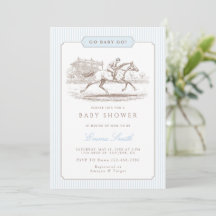 Blau Los Baby Los Derby Baby Shower Klassisch Eleg
