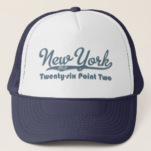 Blau-Marathon-Kappe New York 26,2 Truckerkappe