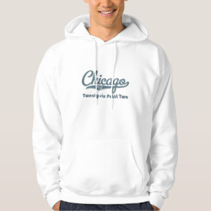 Blau-Marathon-mit Kapuze Sweatshirt Chicagos 26,2