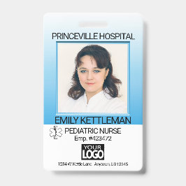 Blau - Medizinisches Foto - Krankenpflege Ausweis