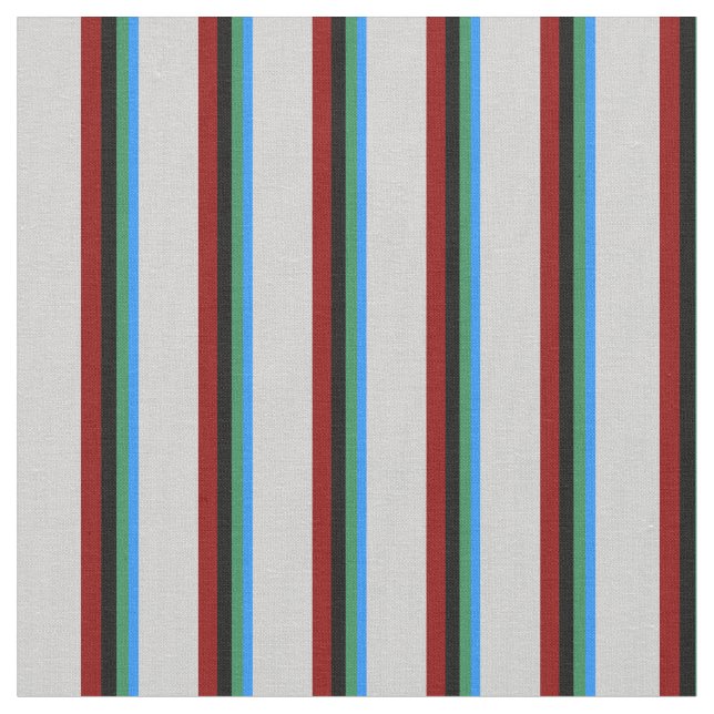 Blau, meergrün, schwarz, dunkelrot und hellgrau stoff (Nahaufnahme)