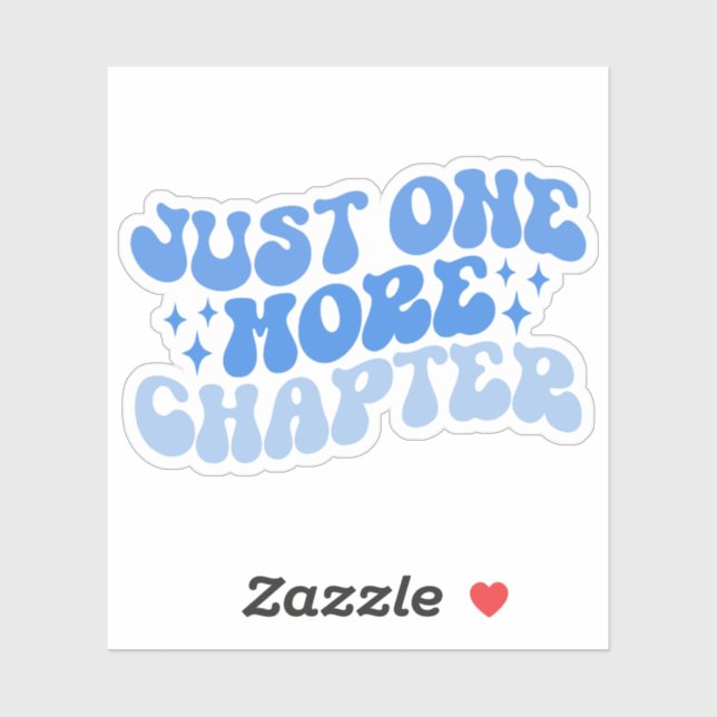 Blau mehrfarbig nur noch ein Kapitel Vinyl Aufkleber (Blatt)