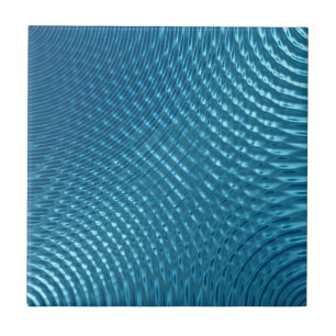 Blau-Metallic-Waves Fliese