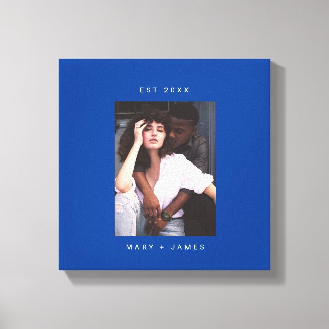 Blau | MINIMALISTISCHER FOTO Leinwanddruck (Vorderseite)