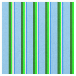 Blau, Minzcreme, Limon, dunkelgrün, Lichtblau Stoff