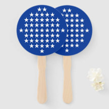 Blau mit 50 White Stars American Flag Theme