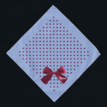 Blau mit burgundy Hearts & Bow Monogram Pet Halstuch<br><div class="desc">Pastel Coral Blush Pink,  mit bordeauxfarbenen Herzen überzogen,  fertig mit einem gürtelburgundischen Bogen...  dann mit Monogramm und personalisiert mit dem Namen Ihres Haustieres. Hintergrundfarbe,  Textstil,  Größe und Farbe können über das Bearbeitungsmenü geändert werden.</div>