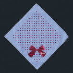 Blau mit burgundy Hearts & Bow Monogram Pet Halstuch<br><div class="desc">Pastel Coral Blush Pink,  mit bordeauxfarbenen Herzen überzogen,  fertig mit einem gürtelburgundischen Bogen...  dann mit Monogramm und personalisiert mit dem Namen Ihres Haustieres. Hintergrundfarbe,  Textstil,  Größe und Farbe können über das Bearbeitungsmenü geändert werden.</div>