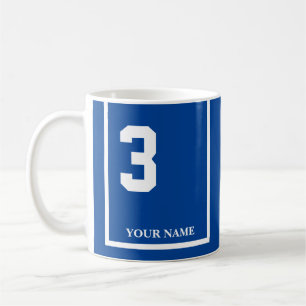 Blau mit dem weißen Pferd 3 Sattelblanket Custom Kaffeetasse