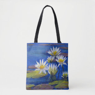 Blau mit der weißen Lilie, grün mit rosa