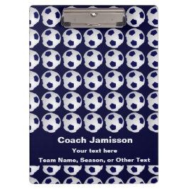 Blau mit Fußball-Ball-Muster für Teamtrainer Klemmbrett
