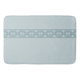Blau mit geschliffenem Muster Badematte