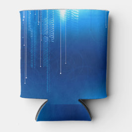 Blau mit linearem Design Can Cooler Dosenkühler