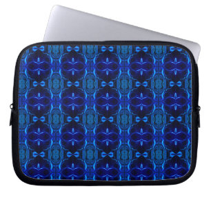Blau mit "schwimmenden", miteinander verflochtenen laptopschutzhülle