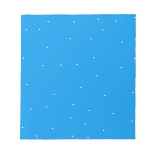 Blau mit weißem Punktezubehör zum Anpassen Notizblock