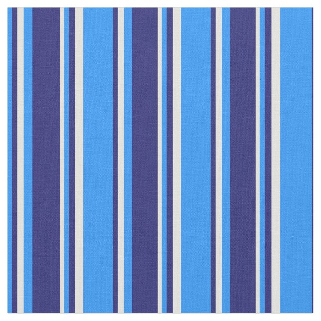 Blau, Mitternachtsblau und hellgelbe farbige Linie Stoff (Nahaufnahme)