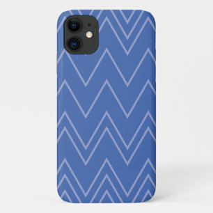 Blau, modern, einfach, cool, trendy Zickzack-Muste Case-Mate iPhone Hülle