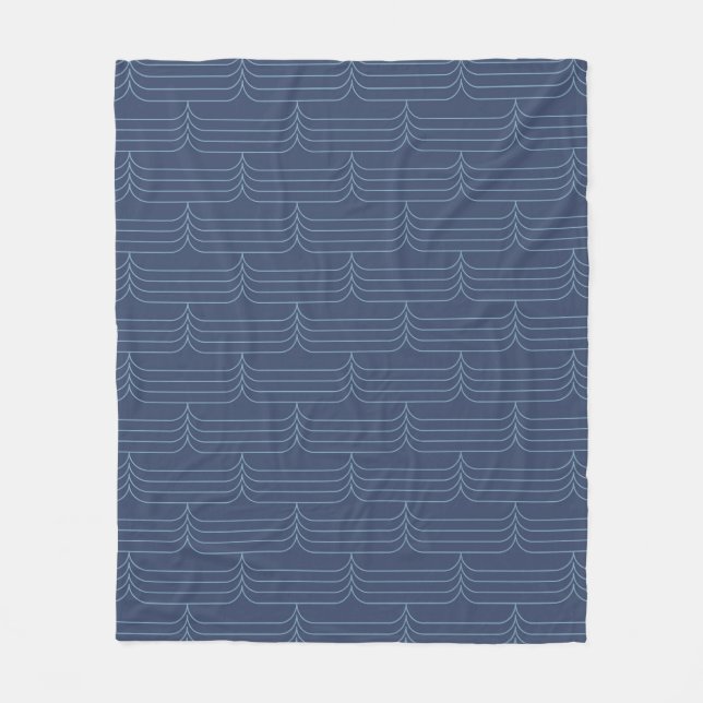 Blau, modern, einfach coole Abbildung Fleecedecke (Vorderseite)