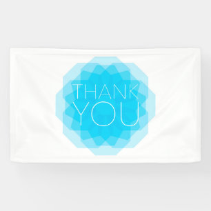 Blau, modern, einfach, elegant Design, Danke Banner