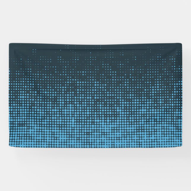 Blau, modern, Retro, cool, trendy dot pattern Banner (Horizontal)