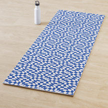 Blau modern retro Wirbel kariert