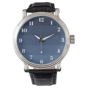 Blau Monochrom Armbanduhr