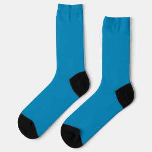 Blau (NCS) (einfarbig) Socken