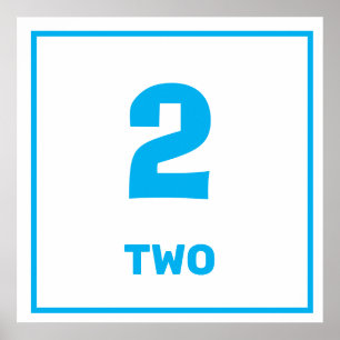Blau Nummer zwei Poster