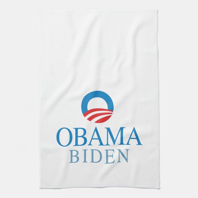 BLAU OBAMA BIDEN O - .PNG KÜCHENTUCH (Vertikal)