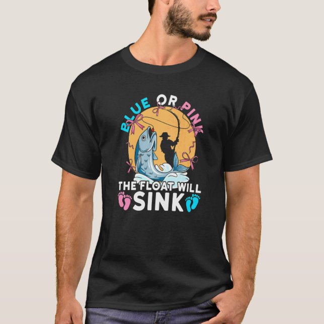 Blau oder Rosa - Der Schwimmer wird sinken Zitat f T-Shirt (Vorderseite)
