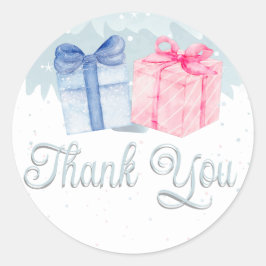 Blau oder Rosa, was denken Sie, Aufkleber