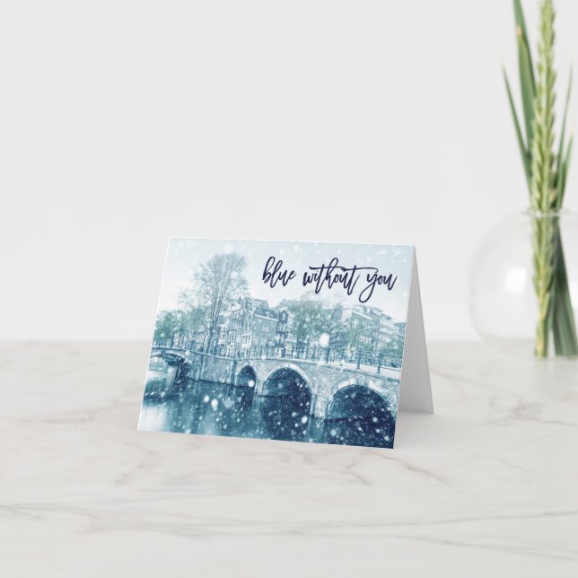 Blau ohne Sie Karte (Vorderseite)