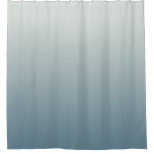 Blau Ombre Schattendesign Duschvorhang