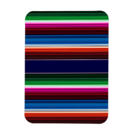 Blau, Orange, Hot Pink, grüne mexikanische Sarapie Magnet