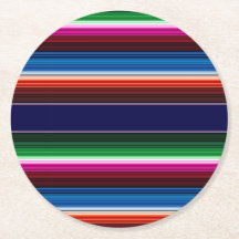 Blau, Orange, Hot Pink, grüne mexikanische Sarapie