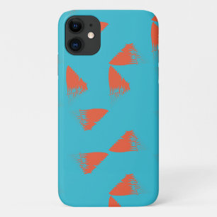 Blau, orange, lebhaft, trendig geometrisch Case-Mate iPhone hülle