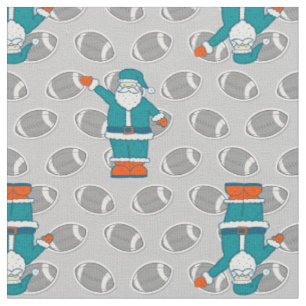 blau orange Weihnachten Santa Claus Basketball Stoff