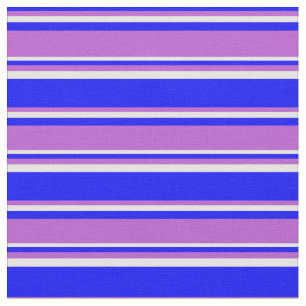 Blau, Orchid und Minzcreme farbiges Muster Stoff