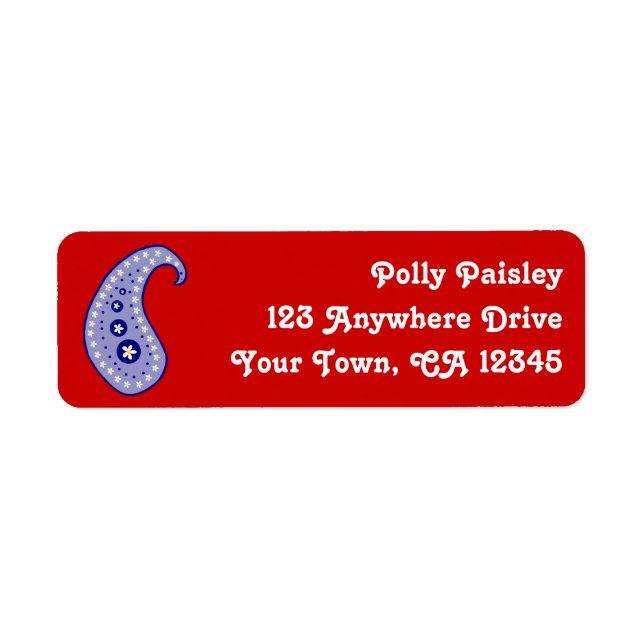 Blau Paisley (Vorne)