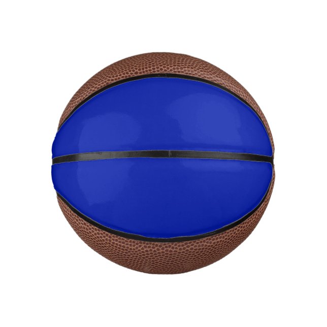 Blau (Pantone) (Vollfarbe) Mini Basketball (Vorderseite)