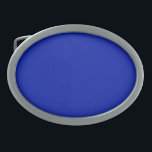 Blau (Pantone) (Vollfarbe) Ovale Gürtelschnalle<br><div class="desc">Blau (Pantone) (Vollfarbe)</div>