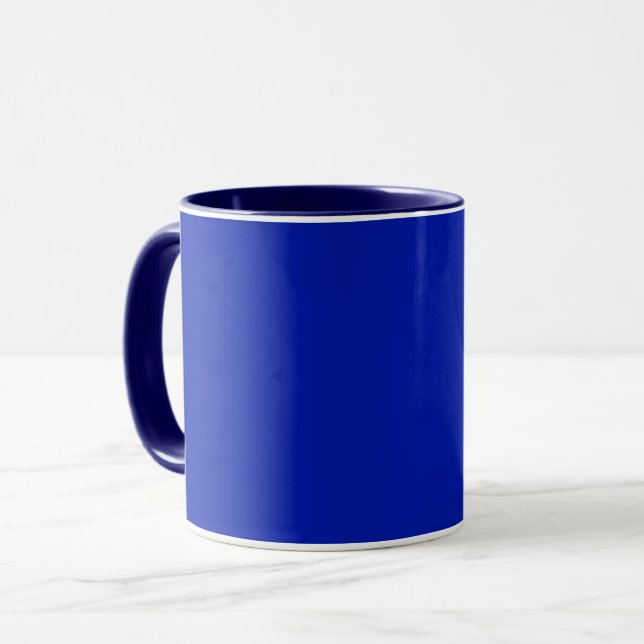 Blau (Pantone) (Vollfarbe) Tasse (Vorderseite Links)