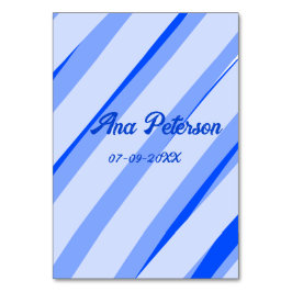 Blau Pastellfarben Hinzufügen des Namensdatums boh Tischnummer