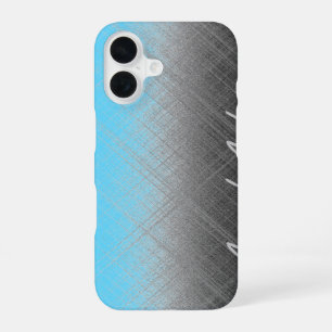 BLAU - Personalisierbar iPhone 16 Hülle