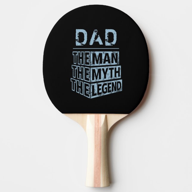 Blau Personalisiert Name der Mann der Mythos der L Tischtennis Schläger (Vorderseite)