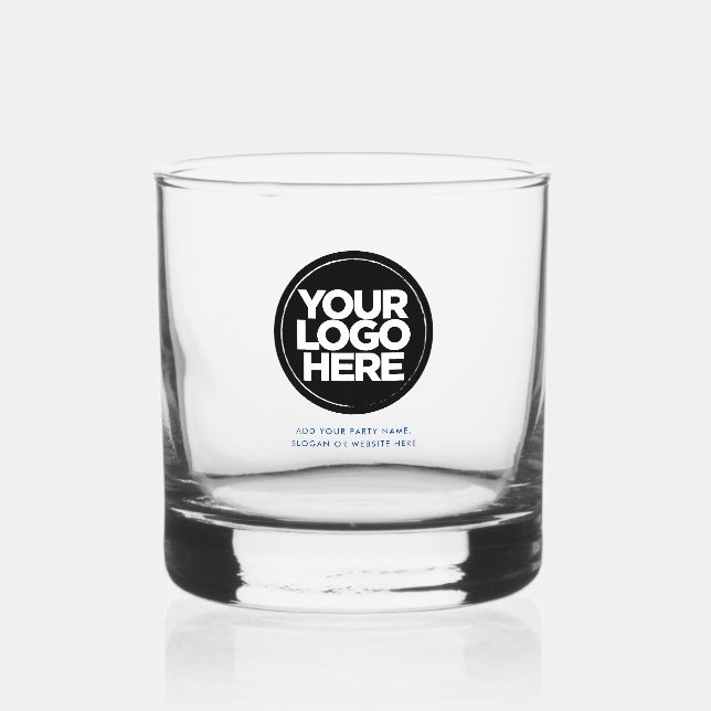 Blau | Personalisierte Logos und Whiskey-Gläser Whiskyglas (Vorderseite)