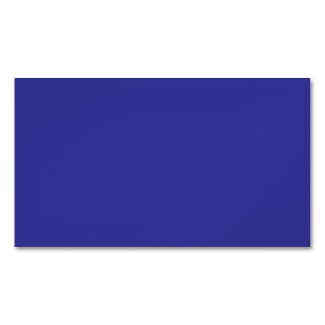Blau (Pigment) (feste Farbe) Magnetische Visitenkarte (Vorderseite)